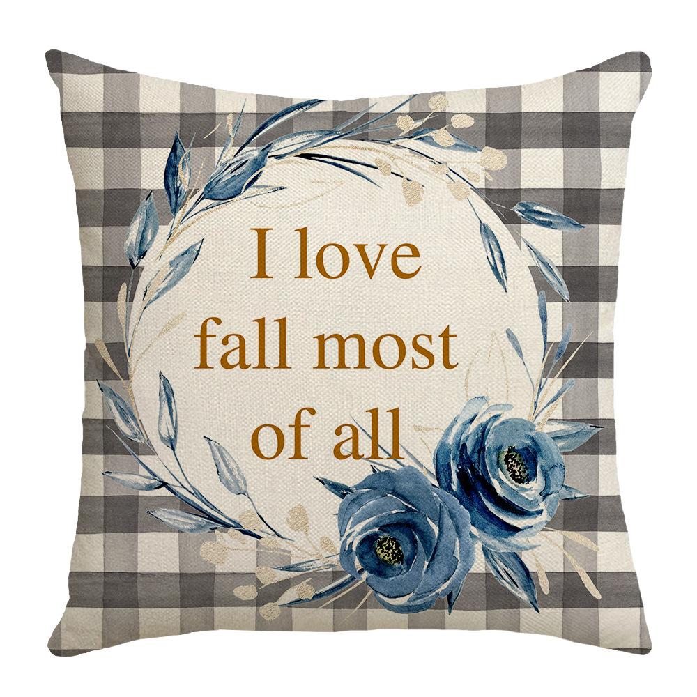 

Thanksgiving Print Series Cushion Pillows Home B&B Living Room Bedroom Lumbar Cushions Multiple Pattern Cushions Pillows 45 * 45Cm (without core)