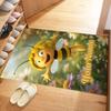 Biene Maja Personalisierbarer Namens-Teppich Perfekt für Eingangsbereiche Outdoor-Spielzimmer Küchen Rutschfester Teppich Anime Bürodekoration Geschenk für Festivals