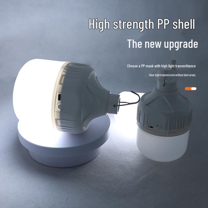 LED Emergency Light Bulb - Outdoor USB Rechargeable for Camping, Street Stalls, and Night Markets