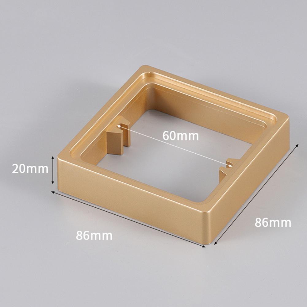 2pcs Single Socket Spacer Square Spacer Box Frame 86 Type Wire Box Height Increasing Ring Repairer Switch Socket Panel Gasket