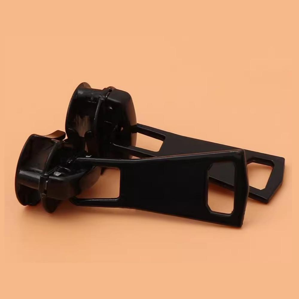 10 ks Pryskyřičný Jezdec Zipu Černý Oblečení Taška Zipy Hlava Táhla Zipu pro Náhradní Díly