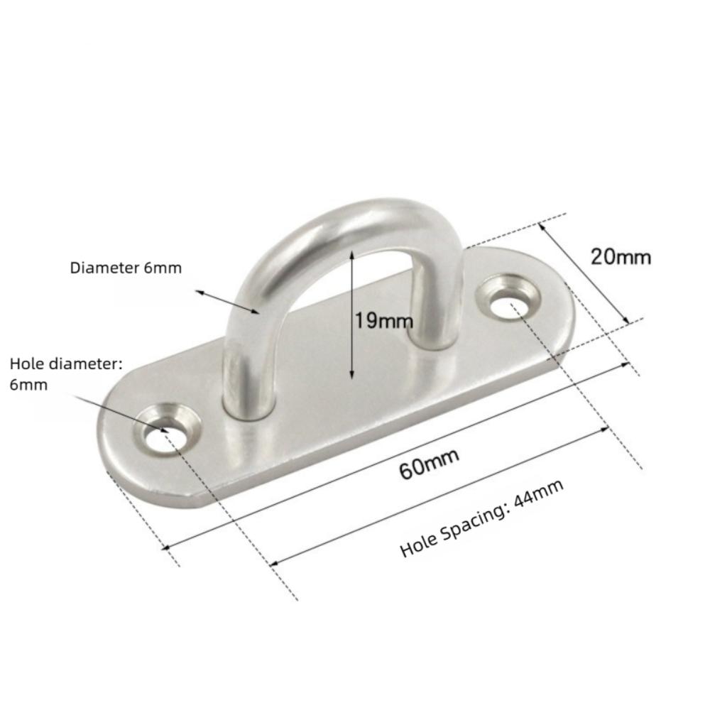 

Прочный настенный крюк с проушиной U/J-образной пластиной для крепления к палубе/потолку, подвес из нержавеющей стали, фиксирующая дверная защелка для вентилятора/лампы