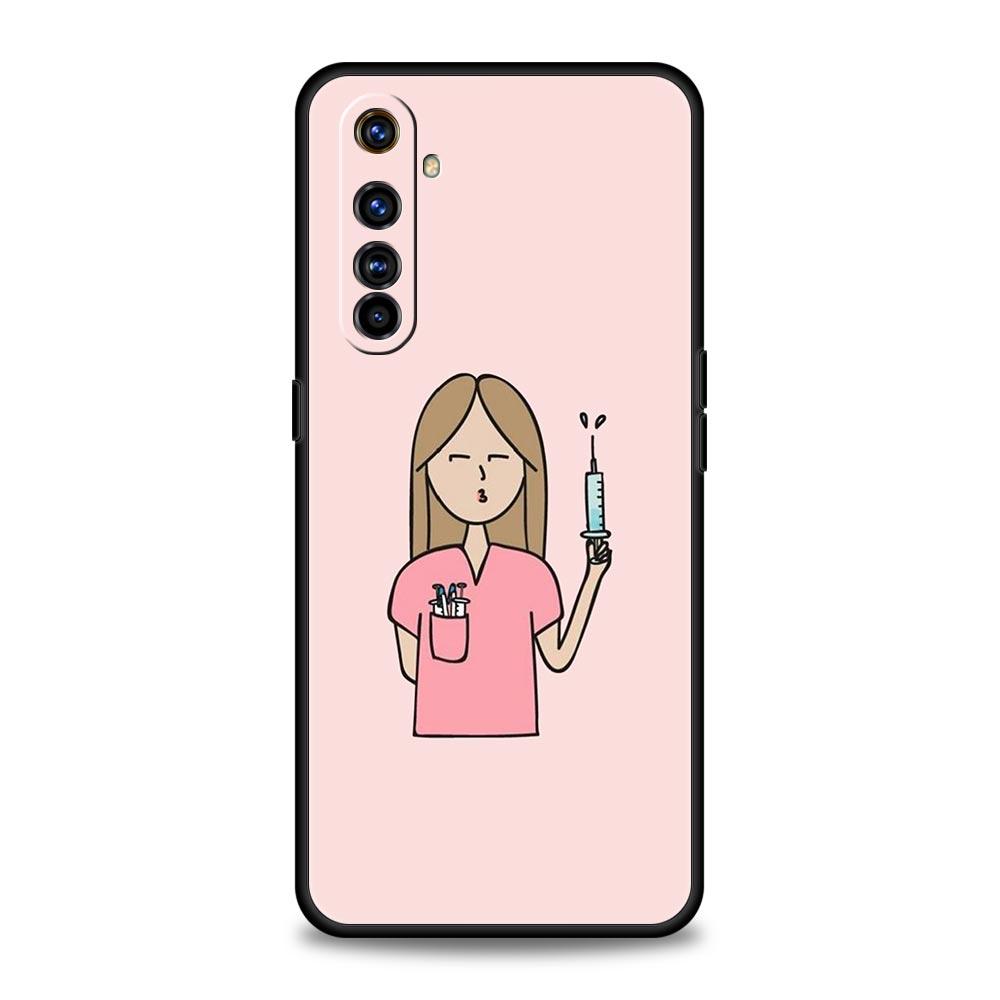 Doctor Nurse Medical Medicine For Realme GT Neo 2 3 3T 5 Phone Case 12 11 5G 10 9 8 5G 7 6 GT5 GT3 GT2 Pro C21 C11 C25 C35 Cover