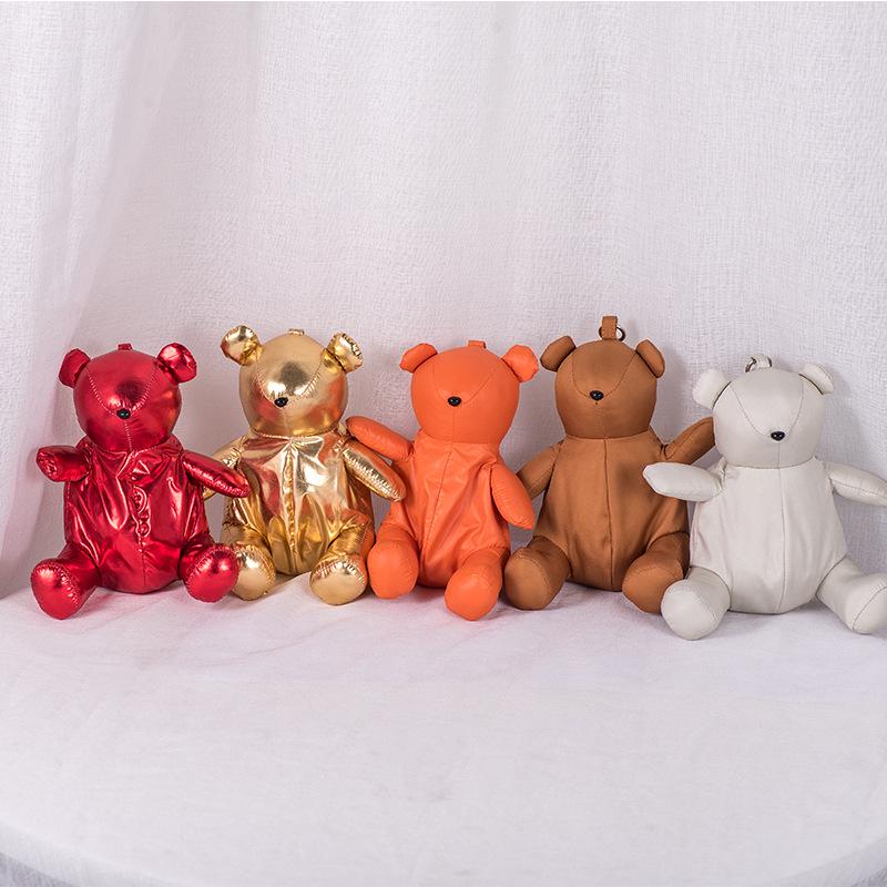 Foldable Nylon Shopping Bag with Little Bear Design