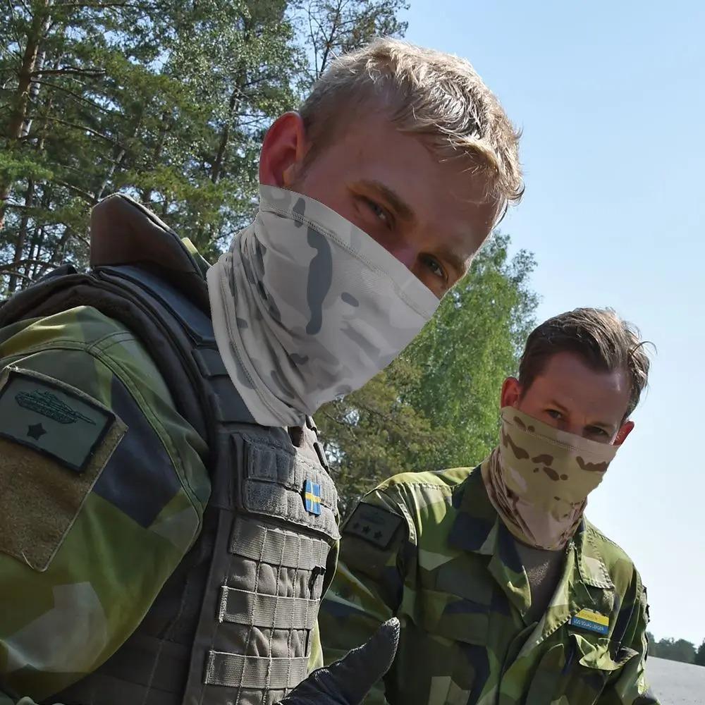 Summer Breathable Camo Sports Neck Gaiter for Year-Round Cycling Hiking Running Skiing Hunting Outdoor Activities Comfortable