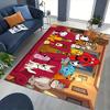 1pc Dogs Room Carpet Rug for Bedroom Living Room Decor Sofa Home Game Area Rug Non-slip Floor Mat. D7220144