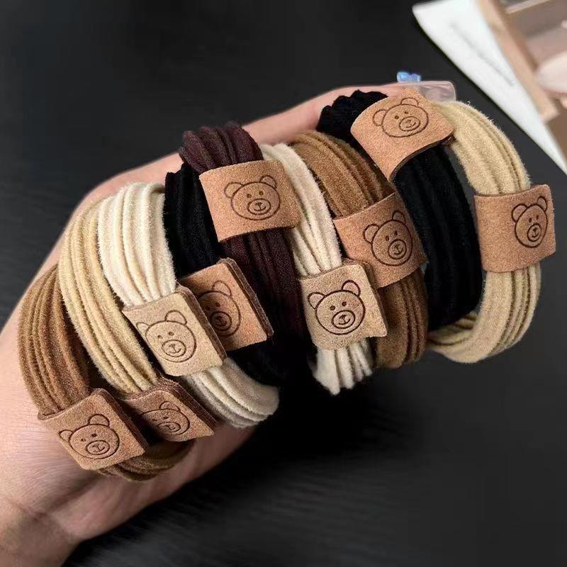 High-Elastic Bear Hair Ring Rubber Band - Exquisite Hair Accessories for Ladies & Girls (Korean Style)