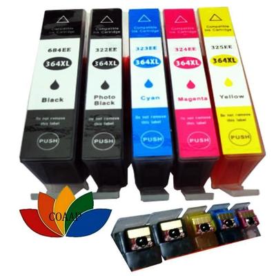 5er Pack HP 364 XL Tintenpatrone mit hoher Reichweite für Photosmart Officejet 4610, Officejet 4620, Officejet 4622 Drucker
