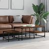 VidaXL Nesting Coffee Tables 2 Pcs Brown Oak Engineered Wood 835398