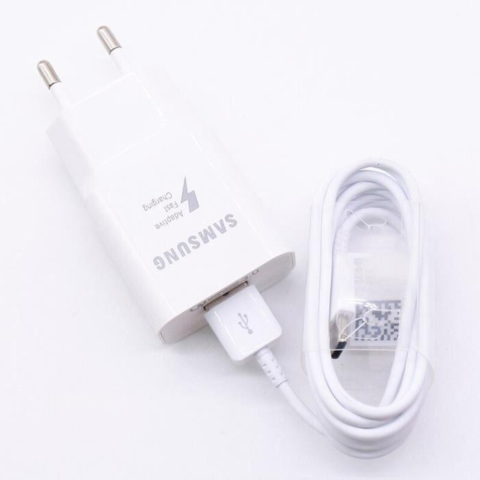Chargeur Rapide Adaptatif 9V2A, Avec Prise Ue, Câble Usb Type-c, Pour Galaxy S9-S8-Plus-Note 9, Original [89618C4]