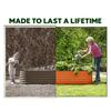 9-in-1 Galvanized Steel Raised Garden Bed 8×2×1.5 ft Modular Planter for Gardening Vegetables Flowers 18 Tall Metal Raised Gard