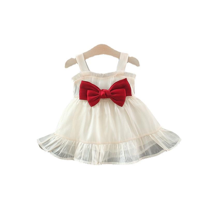 Mädchenkleid Sommer Kinder Trägerkleid Abendwolken Gaze Prinzessinnenkleid