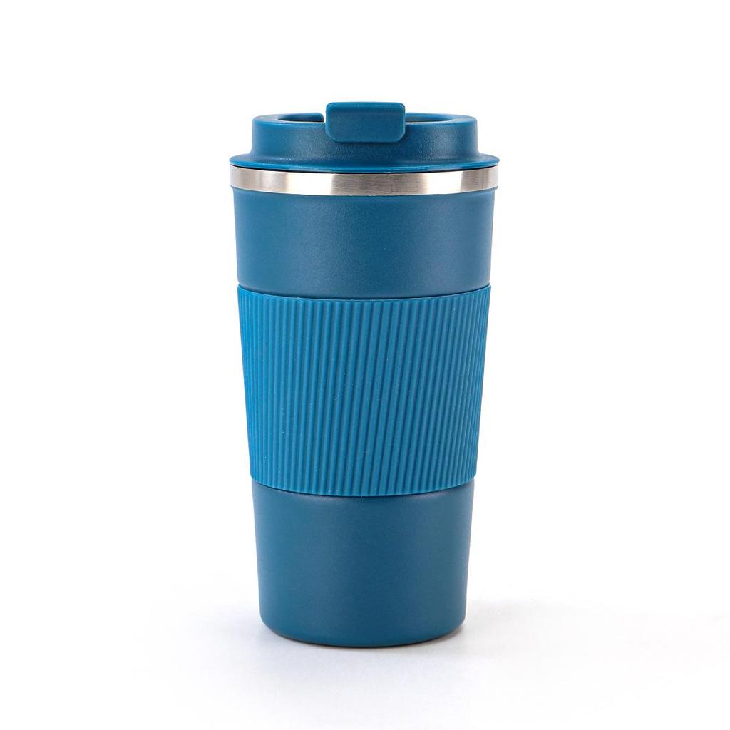 Large Capacity 304 Stainless Steel Coffee Cup with Silicone Sleeve - Double-Wall Vacuum Insulated Travel Mug