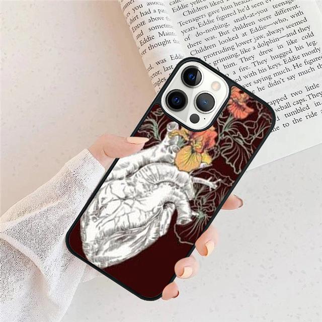 Human Heart Anatomy Phone Case For For iPhone 17 Air 16 15 11 12 13 14 Pro Ma Plus coque