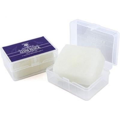 Alaunblock - steifes Rasierzubehör, antiseptischer Stein, beruhigender After-Salon-Balsam für Männer und Frauen, transparente Kunststoffhülle, für alle Hauttypen