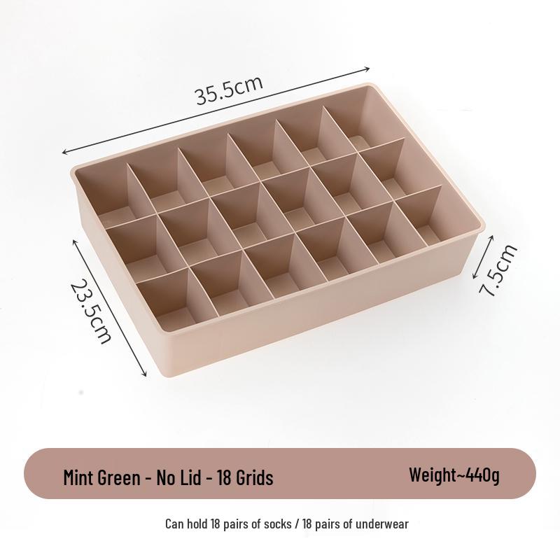 Large Capacity Drawer Organizer Box for Underwear, Socks, Bras, and Pants
