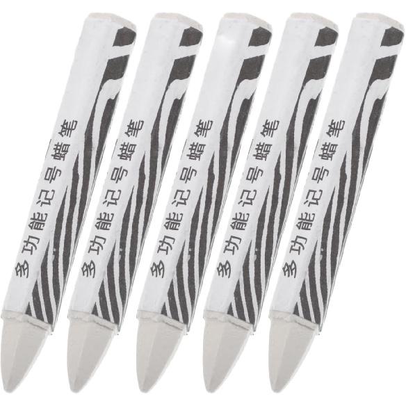 

Waterproof Tire Crayon Set 5Pcs White Tire Markers for Car Repair and Maintenance Durable Wax Paint Pens for and Auto Parts Marking
