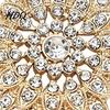 Sun Flower Jewelry Sparkling Rhinestone Sunflower Brooch Golden Plated Floral Lapel Pin Pin Dainty Clothing Accessory for Women Girls Fashion