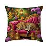 1pcs/4pcs Tropical Jungle Leopard Cushions Pillowcase Polyester Cushion Cover Throw Pillow Pillowcover Home Car Sofa Decor