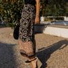Women Summer Beach Holiday Bohemian Style Big Hem Skirt