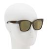 Balenciaga Sunglasses with Mirrored Asian BB0102SA and Bronze Women's Lenses, Fit, 015, Brown, Ruthenium,