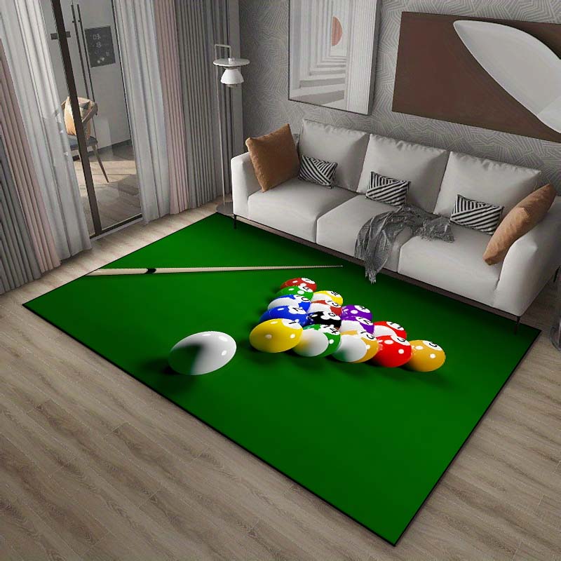 HD Billiards Rug Carpets for Bedroom Living Room Sofa Door Mat Dressing Room Rugs Large Size Machine Washable