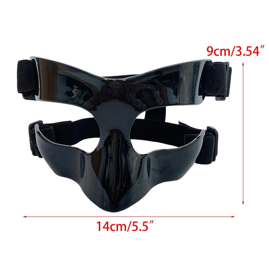 Basketball Mask, Face Nose Guard, Elastic Strap Mask for Broken Nose, Protector Shield