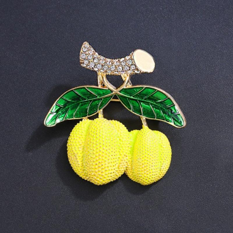 1Pc Cute Durian Brooch for Men Women Exquisite Durian Fruit Pins Trendy Accessories Party Summer Holiday Gift
