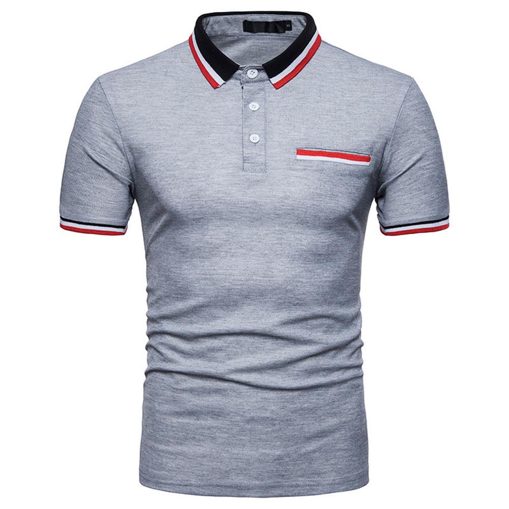 Fashion Personality Men's Summer Casual Slim Short Sleeve T Shirt Top Blouse