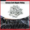 Universal M10x1 Grease Nipple Fitting Steel Grease Zerk Fitting Pack of 25