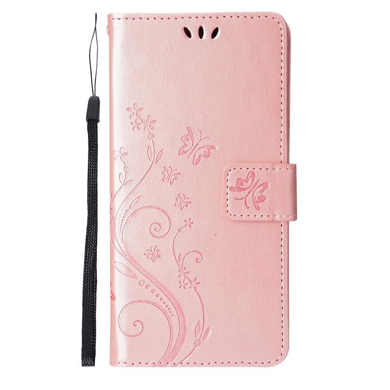 Applicable To Apple 1615ProMax14SE4 Clamshell Leather Case 1312 Butterfly Embossed Protective Case 78SE3 Mobile Phone Case