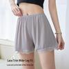 Women's Ice Silk Safety Shorts: Loose, Anti-Exposure, Summer Thin Style, Plus Size, Outdoor Wear, Base Layer.