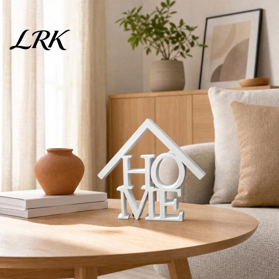 Tabletop Letter Sign 3D Printed Home Table Sign, Modern Freestanding Decorative Word Housewarming Gift for New