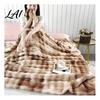 Soft Fuzzy Bed Blanket 3D Bubble Plush Throw Blanket Tie Dye Faux Rabbit Fur Texture Skin Friendly Feel Fleece Warm Cozy Decorative Cover for