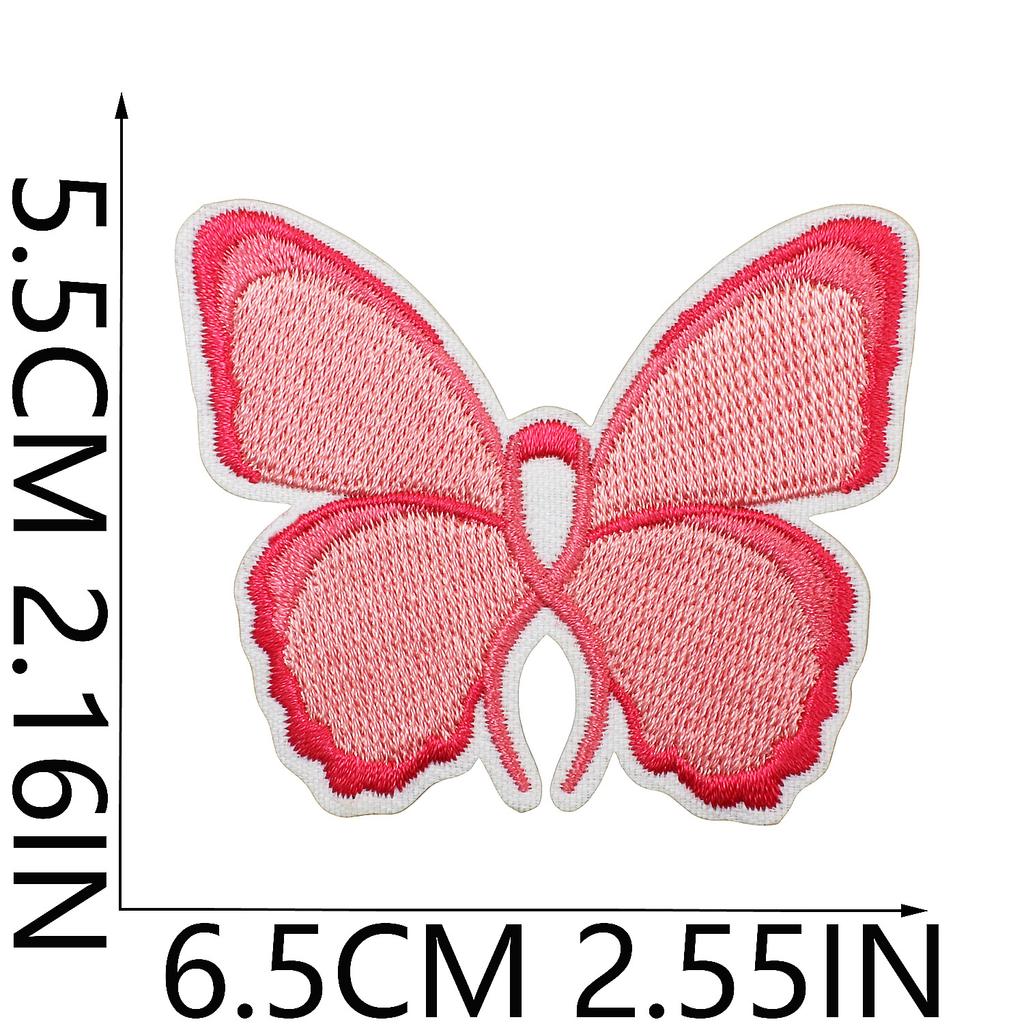 Health Day Embroidery Sticker Caring For Women Zhang Zai Computer Embroidery Label Clothes Bag Decoration Pink Ribbon Patch Sticker
