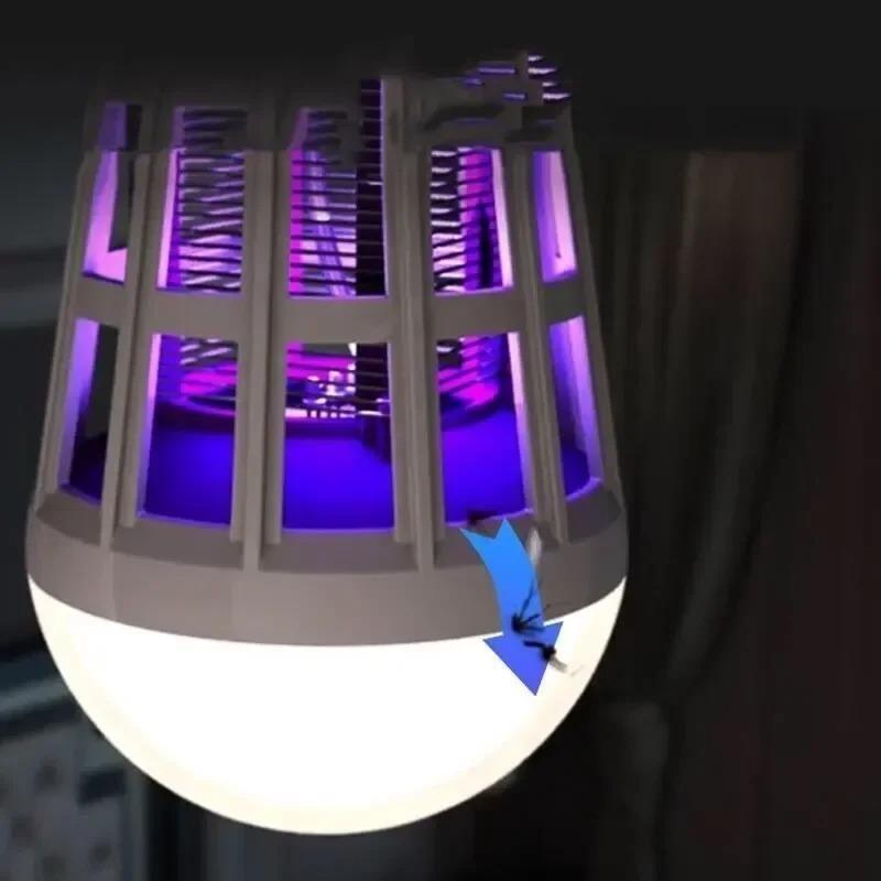 LED Mosquito Killer Light Bulb Bulk 2 In 1 Electronic Lamp for Fruit Flies Bug Fly Insect Suitable for Indoor Entryway Patio Doorway Corridor Mosquito