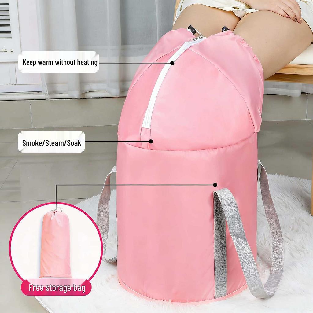 Portable Foldable Over-Knee Foot Bath Bag – Insulated Foot Washing Basin for Travel and Home Use