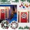 Snowflake Handmade Large Door Wall Ornament Christmas Decor Berry Wreath Garland Christmas Wreath