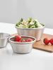 Reborn. J Stainless Steel New Mini Bowl Strainer Set of 2 / Fruit Vegetable Basket Strainer Mixing Bowl