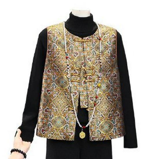 Elegant Early Spring Chinese-Style Vest - Women s Fashionable Short Tang Suit Cardigan 3XL