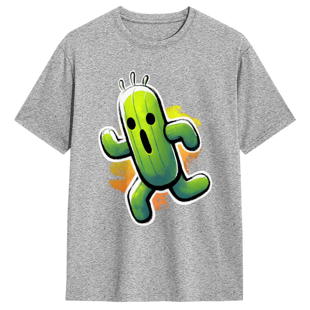 FF VII Cactuar TShirts Unisex Awesome 100 Cotton Tee Shirt Crewneck Short Sleeve T Shirts New Arrival Clothes
