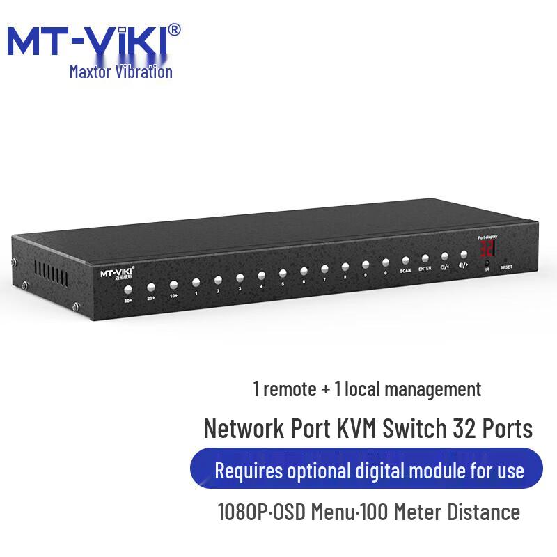 

MT-viki 32-портовый IP-удаленный KVM-переключатель