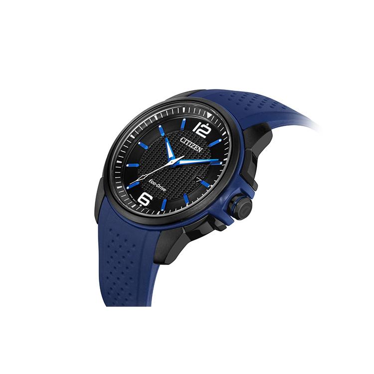 Citizen Collezione Ecology Drive Orologio al Quarzo Alimentato dalla Luce Cinturino in Gomma Orologi da Uomo AW1655-01E