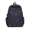 Schoolbag wholesale summer new junior high school girl heart floral shoulder large capacity simple new versatile travel backpack
