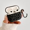Black Leopard Print Earphone Case for Airpods Pro 3/Pro 2/Pro Silicone Protective Cover for Apple Airpods 4 3 1/2 -drop Case