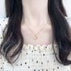 Moon Star Moon Hollow Diamond Necklace for Women Korean Collarbone Chain Simple Trendy Fashion Temperament