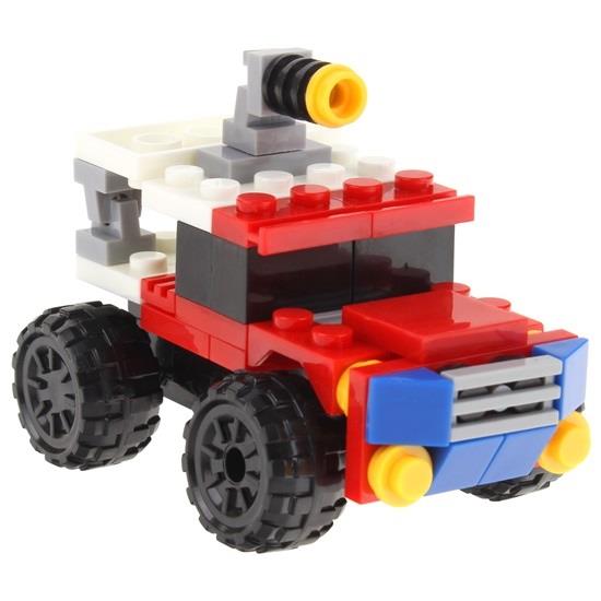 2-In-1 Fire Engine Building Blocks