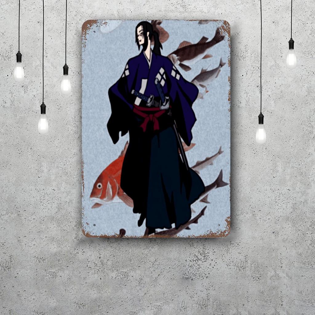 samurai champloo Decor Vintage Metal Signs Tin Signs Captain Poster Decor for Bar Pub Club Man Cave Wall Decoration