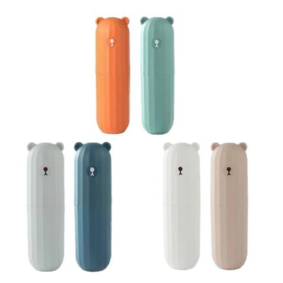 2x Toothbrush Case Travel Toothbrush Container Travel Toothbrush Holder Toothbrush Box for Camping Home Business Trip