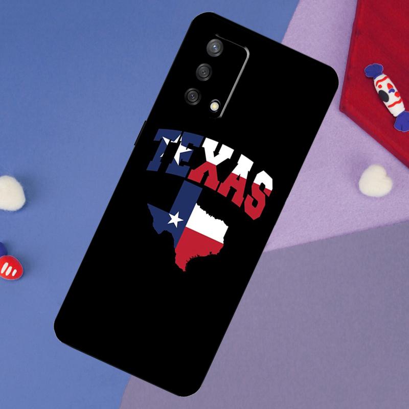 Texas Flag Case For Oppo A60 A80 A40 A6 A5 Pro A15 A16 A17 A57 A94 A74 A54 A76 A96 A18 A38 A58 A78 A98